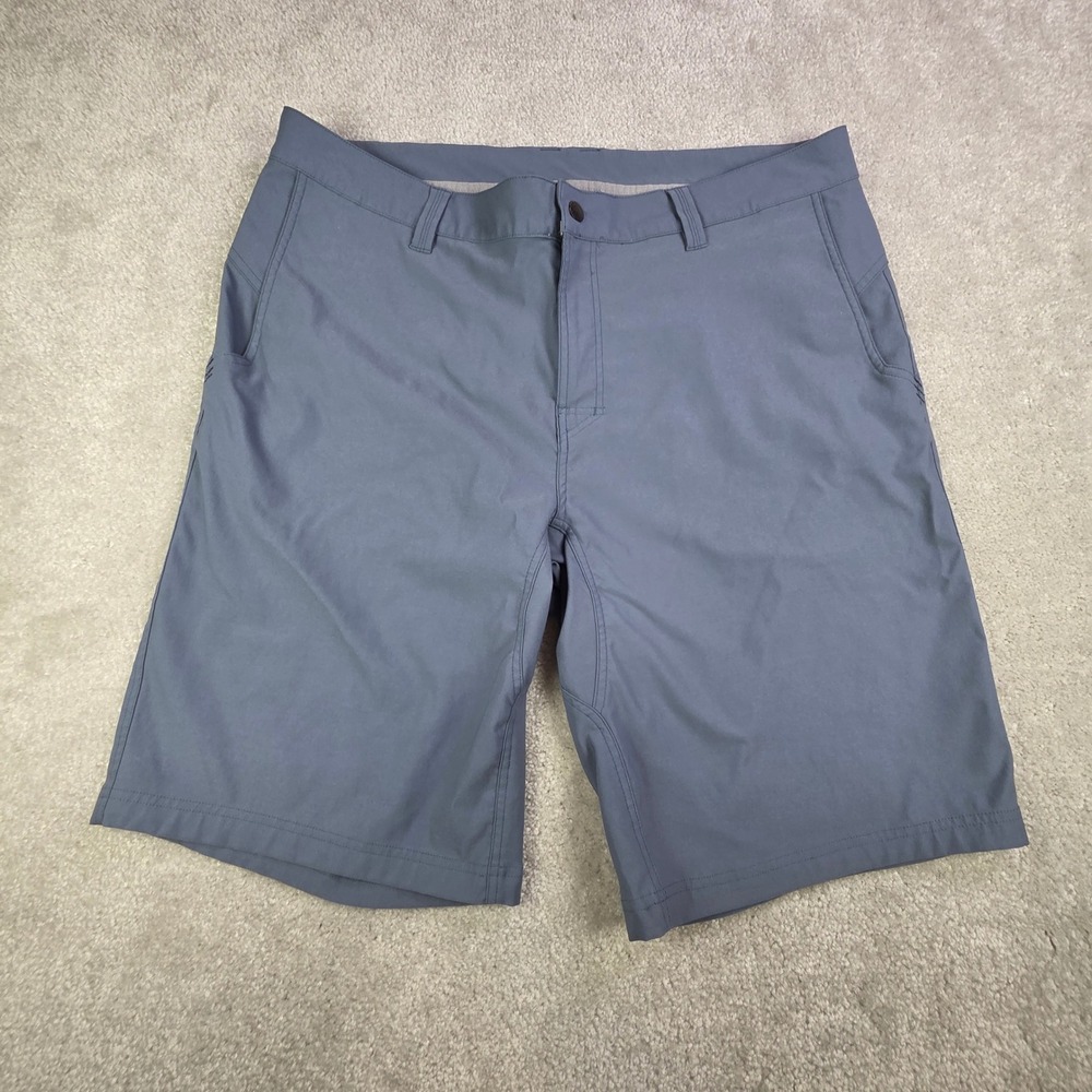 Stio Coburn Shorts Mens 40x10 Gray Hiking Technical Stretch Outdoor